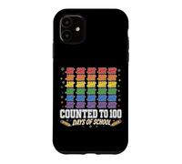 Counted To 100 Days Of School Tally Rainbow Kids Case for iPhone 11