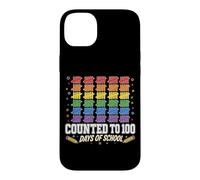 Counted To 100 Days Of School Tally Rainbow Kids Case for iPhone 14 Plus