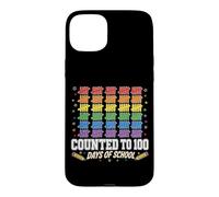 Counted To 100 Days Of School Tally Rainbow Kids Case for iPhone 15 Plus