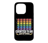 Counted To 100 Days Of School Tally Rainbow Kids Case for iPhone 15 Pro