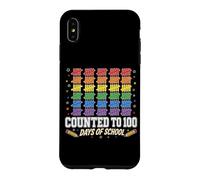 Counted To 100 Days Of School Tally Rainbow Kids Case for iPhone XS Max