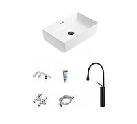 Counter Basin Nordic Table Basin Ceramic washbasin Home Hotel Bathroom Balcony Rectangular wash face Pool Vessel Sinks