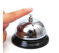 Counter Bell Reception Call Bells Chrome Kitchen Bell Service Bell for the Porter Restaurant Bar Hotel Shop, School, Hospital, Pet Training, Call Bell Attention Ringer Waiter Servant Service (1pc)