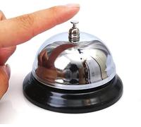 Counter Bell Reception Call Bells Chrome Kitchen Bell Service for the Porter Restaurant Bar Hotel Shop, School, Hospital, Pet Training,Attention Ringer Waiter Servant Service (deco)