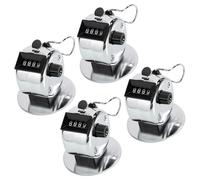 Counter Clickers 4-Digit Number Count Handheld Mechanical Counters Clickers Pitches for Coaching Knitting People Handheld