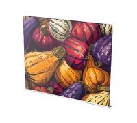 Counter Cutting Board With Lip Non-Slip Clear Countertop Cutting Board Housewarming Gifts Squash Maroon Colorful