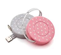 Counter Displays Polka Dots Retractable Tape Measure - 150cm (Pink)