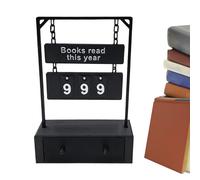 Counter for the Number of Books Read, Accessories For Literature Lovers, Annual Reading Challenge Counter, Açık Hava Piknik Yemek Mutfak Teras Kamp Duş Düğün Perdeleri İçin