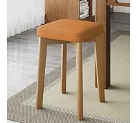 Counter Height Bar Stools with Soft Cushioned,Stackable Wooden Kitchen Stools for Small Spaces,Ideal for Dining and Bathroom Use