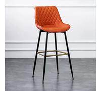 Counter Height Black PU Leather Bar Stools - Farmhouse Breakfast Bar Chairs with Back for Kitchen Island & Pub, 73cm Tall, Stylish & Comfortable Seating