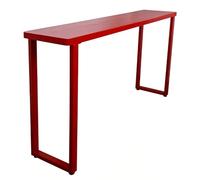 Counter Height Dining TableTallBistro Table with Stable Metal Base & Pine Wood Top AntiSlip Foot Pads Perfect for Living Room & Parties (67"x16"x41")
