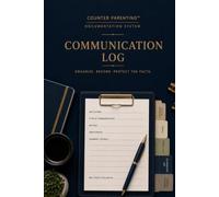 Counter Parenting™ Communication Log: A Professional Documentation Tool for High-Conflict Co-Parenting, Custody Documentation & Organized Record Keeping