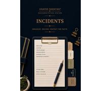 Counter Parenting™ Incident Record: A Professional Incident Log for High-Conflict Co-Parenting, Custody Documentation, Family Court & Organized Record Keeping