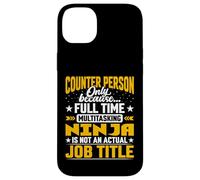 Counter Person Job Title - Funny Counter People Man Case for iPhone 14 Plus