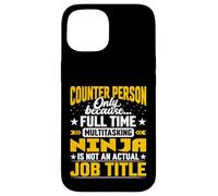 Counter Person Job Title - Funny Counter People Man Case for iPhone 15