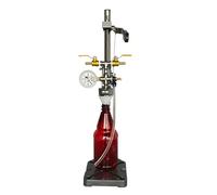Counter Pressure Beer Bottle Filler with Adjustable Height, Pressure Gauge & Exhaust Valve for Home Brewing