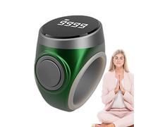 Counter Ring - Rechargeable Button Type Finger Counter, Digital Ring Easily Fit | Clear Display, Easy Click Control, Smart Prayer Accessory, Daily Worship, Religious Use