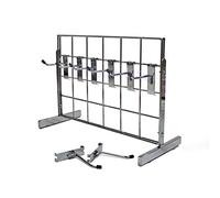 Counter Standing 2 Way Chrome Grid Panel Display with 4" Hooks (E3MINI/1)
