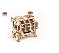 UGEARS STEM Lab Model Kit - Creative 3D Wooden Puzzles for Adults, Teens and Children - DIY Mechanical Science Kit for Self Assembly - Educational and Engineering 3D Puzzles with App (Counter)