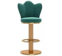 Counter Stools ° Swivel Bar Stool Heavy Duty Breakfast Tall Chairs Height Adjustable Barstools, Screw Lift, Butterfly Backrest and Thick Legs (Green,65-80cm(25.6-31.5''))