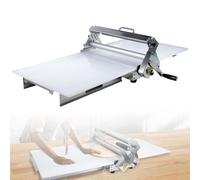Counter Top Dough Sheeter,Folding Dough Rolling Machine Stainless Steel Manual Dough Sheeter Thickness Adjustable for Making Fudge Crust, Pizza Dough,Homeuse