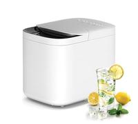 Counter top Ice Maker Electric Ice Machine, Self-Cleaning, Portable Ice Cube Maker w/Tray, for Home & All Spaces, Clear & Large Ice Cubes