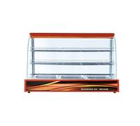 Counter-top Red Colour Hot Pie Pasty Showcase Display Cabinet