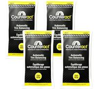 Counteract 10OZ-B4 Centrifugal Force Tire/Wheel Balancing Beads - Off-Road Vehicles, Light Duty Truck Tires, (4) 10oz Balance Bead Bags, (4) Valve Caps and Cores