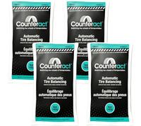 Counteract 5OZ-B4 Centrifugal Force Tire/Wheel Balancing Beads - Off-Road Vehicles, Light Duty Truck Tires, (4) 5oz Balance Bead Bags, (4) Valve Caps and Cores