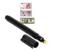 Counterfeit Banknote Detector Pen for UK & Euro Notes - for UV- Currency Verification Tool with Clear/Yellow vs Brown for Reaction, 1