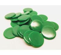 Counters 22mm in Green (packs of 100) Age 14+
