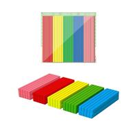 Counters for Maths - Coloured Counters, 100 Pieces Wood Toy Counting Rods, Counting Rods Mathematical, Intelligence Sticks Wood Number, for School Supplies, Teacher Supplies, Math Counting Education