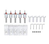Countersink Drill Bit, 5Pcs 8mm Adjustable Countersink Drill Bit Set, Replaceable Drill Bits for Wood Metal Woodworking Countersink Drilling Bits with Case