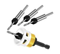 Countersink Drill Bit Adjustable Depth for Wood Board Openings Countersunk Holes Power Tool Woodworking Accessories Woodworking Countersink Drill Bit Set