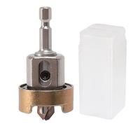 Countersink Drill Bit, Carbon Steel 5 Flute Countersunk Drill Bit Quick Change Bit Working Depth Adjustable for Woodworking Drilling Wood 3/8 X 3/32 X 1/4 in