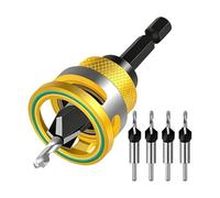 Countersink Drill Bit - Chamfering Bit | Precision Chamfering Tool | Adjustable Depth | Smooth Hole Finishing for Woodworking, DIY Drilling & Screw Seating | Wood Plug Cutter Bits for Wood DIY