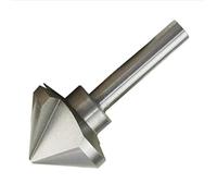 Countersink Drill Bit, KATSU HSS 6542 Countersink Drill Bit 90 Degrees 60mm 3 Flute Chamfer Cutter Drill Bit for Wood Steel Metal Machine Tools, Positioning Drill Mill Cutter 12740627