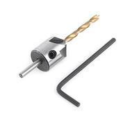 Countersink Drill Bit, Quick Change 3.5mm Drill DiameterAdjustable Drill Countersink Bit Set, Woodworking Chamfer Counter Sinker Drill Bits for Wood Drilling, Plastic, Soft Metal, PVC