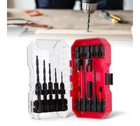 Countersink Drill Bit Set, 15PCS HSS Tapered Drill Bits with Plug Cutters and Depth Stop Rings Replacement Drills and PH1 PH2 Screwdriver Bit, Quick-Change for Woodworking with Storage Box