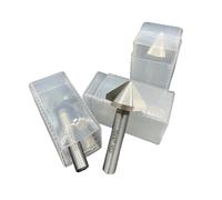 Countersink drill bit set, 6.3-50mm 1Flute 3 Flute 90 Degree HSS M2 6542 Countersink Chamfering Tool Bits for Stainless Steel Aluminum Alloy(90 DEGREE-20.5MM,3 Flute)