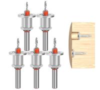 Countersink Drill Bit Set | Adjustable Woodworking Tools - Carbide Tip Countersink Drill Bits | for Cabinet Furniture Home Repair Deck Building Woodworking Woodworkers