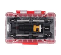 Countersink Drill Bit Set Hex Shank, Aluminum Alloy Counter Sinker Drill Bit Set for Woodworking, 5 - Piece M2 HSS Tapered Drill Bits with Adjustable Depth Stop, Ideal for Wood, Pl