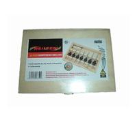 COUNTERSINK DRILL BIT SET IN WOOD CASE(7drill bits, 7countersink collars ,7 grub screws, 1 storage box)