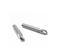 Countersink drill bit set, Tungsten Steel Alumi Num Fixed Point Special Chamfer Milling Straight Shank End Mill(8MMxD8x60MM)