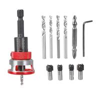 Countersink Drill Bit Set Wood Bit with Depth Stop with 1/4inch Hexagonal Shank Woodworking Drill Bits