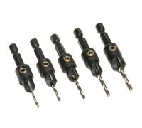 Countersink Set 5 Piece TCT HSS Pilots Hex Shank TREND TRESNAPCSTCS