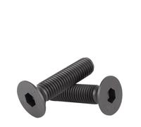 Countersunk Bolts 1/4 5/16 3/8 7/16 1/2 5/8 Alloy Steel Black Countersunk Head Hex Socket(1-3I4 (44.5mm),3I8-24 UNF(2Pcs))