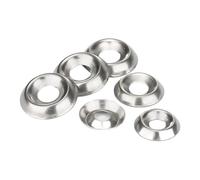 Countersunk conical washers, 304 Stainless Steel Countersunk Washers | Silver, Multi-Sizes M3/M4/M5/M6, 10/20/50/100 Pcs: Fastening Applications(20PCSM4X13X2.5MM)