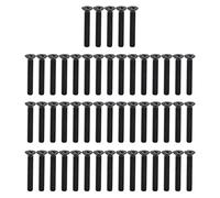 Countersunk Cross Screws DIN 965 Black Galvanized Machine Screws Assortment Kit High Strength A270 Material for Precision Machinery and DIY Projects 50Pcs M3 Various Sizes (M3*20)