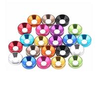 Countersunk Head Washer Gasket,Washers M2 .5 M3 M4 M5 M6 M8 Aluminum Colorful Anodized Bolt For Flat Bolts, 10pcs(Peach,M6)